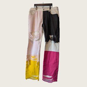 HELMUT LANG - Ecru base denim - Sz 36